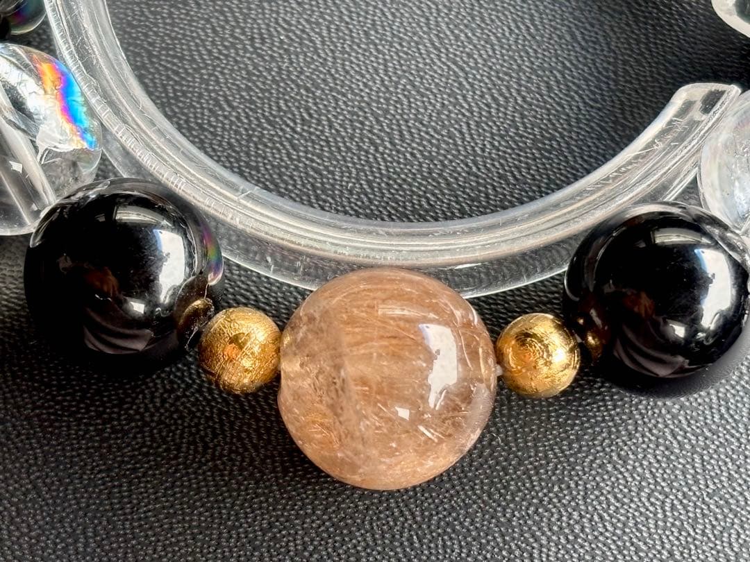 ちょこみんと　究極品質　オリジナルデザインの神大珠ブレス〜天照守護神14〜