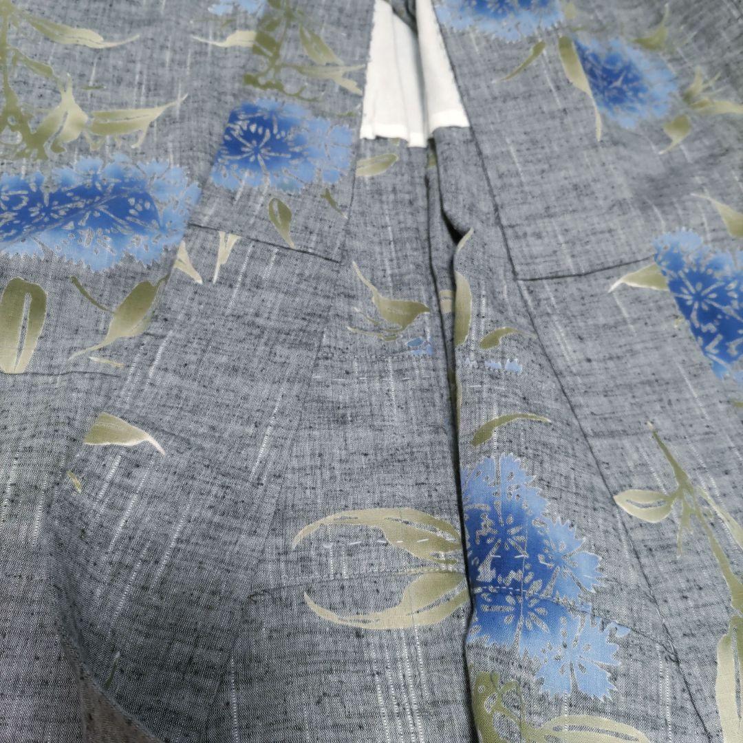 竺仙　浴衣　紬ゆかた　綿紬
