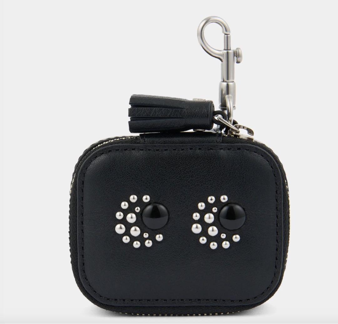 新品 ANYA HINDMARCH eyes ブラック イヤホンケース
