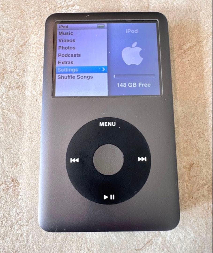 極美品 iPod classic 120GB MB565J/A 新品電池 パネル