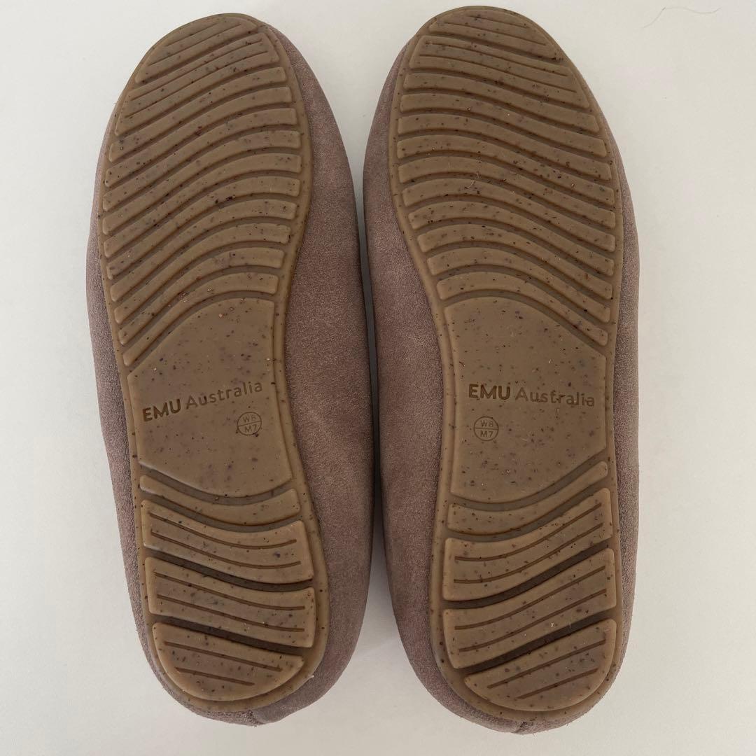 【人気】エミュ-オーストラリア　スエード　バレエシューズ　25cm