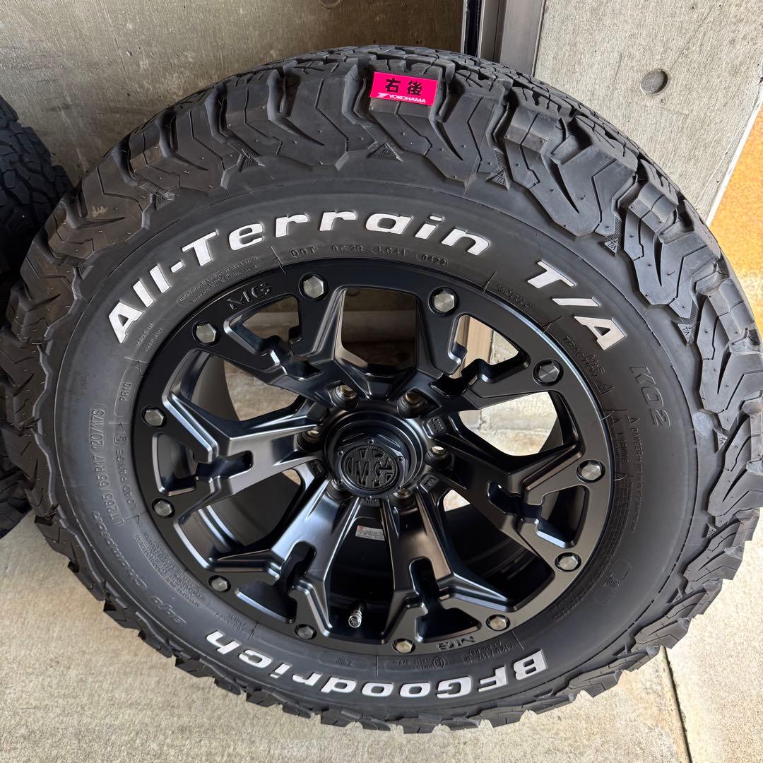 MGゴーレムマットブラック BFグッドリッチ265/65R17オールテレーン4本