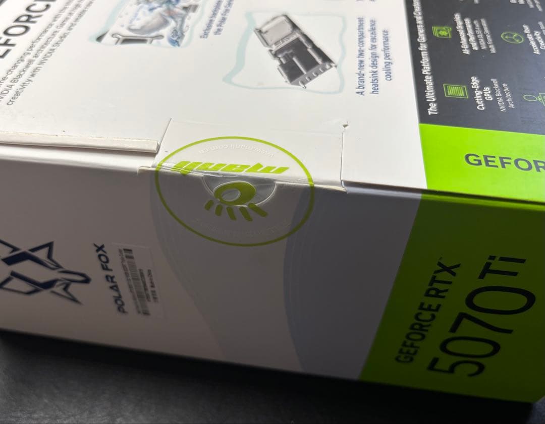 【希少新品】POLAR FOX GeForce RTX 5070 Ti