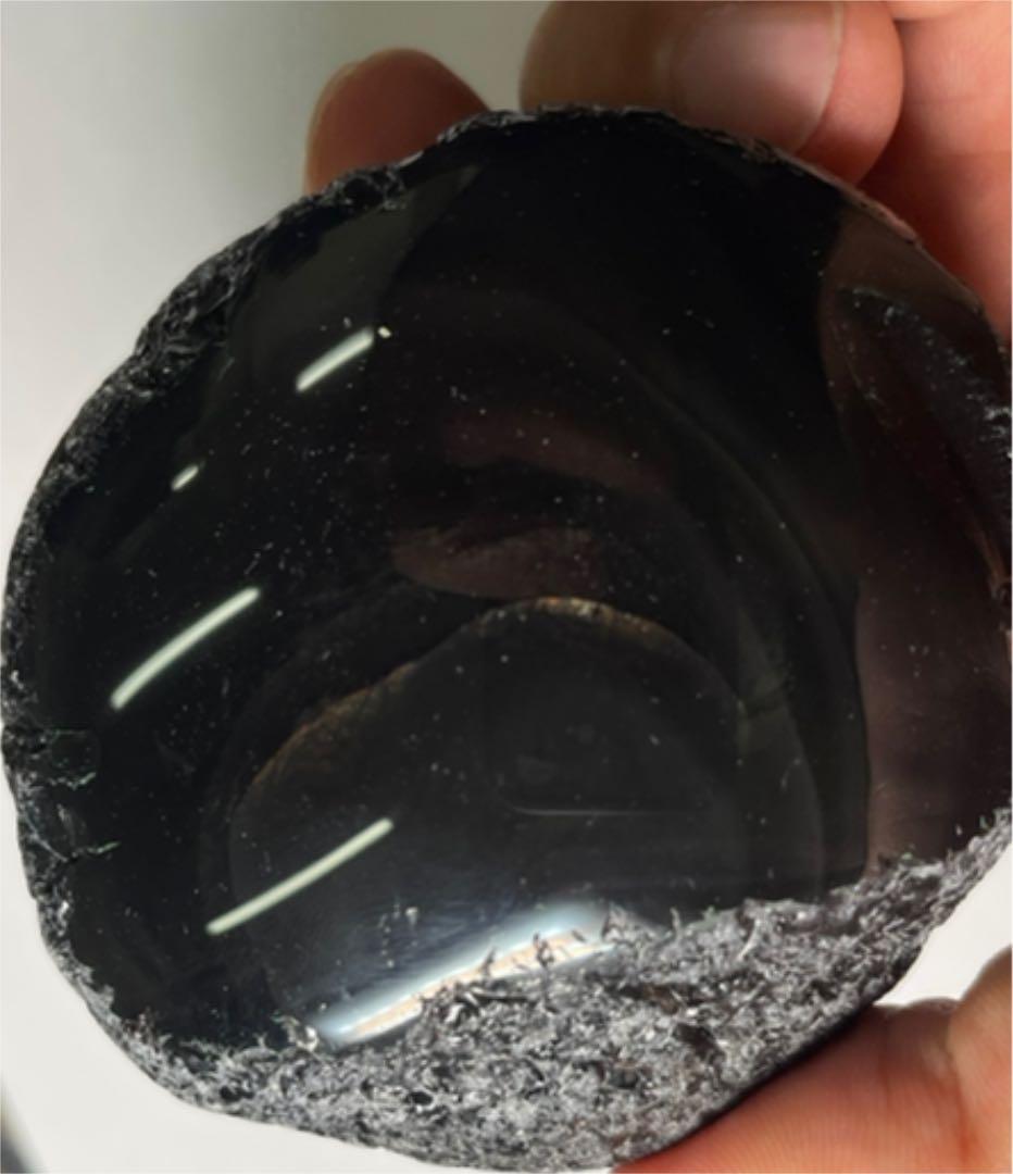 研磨品　十勝石玲瓏　ゴールデンレインボーオブシディアン