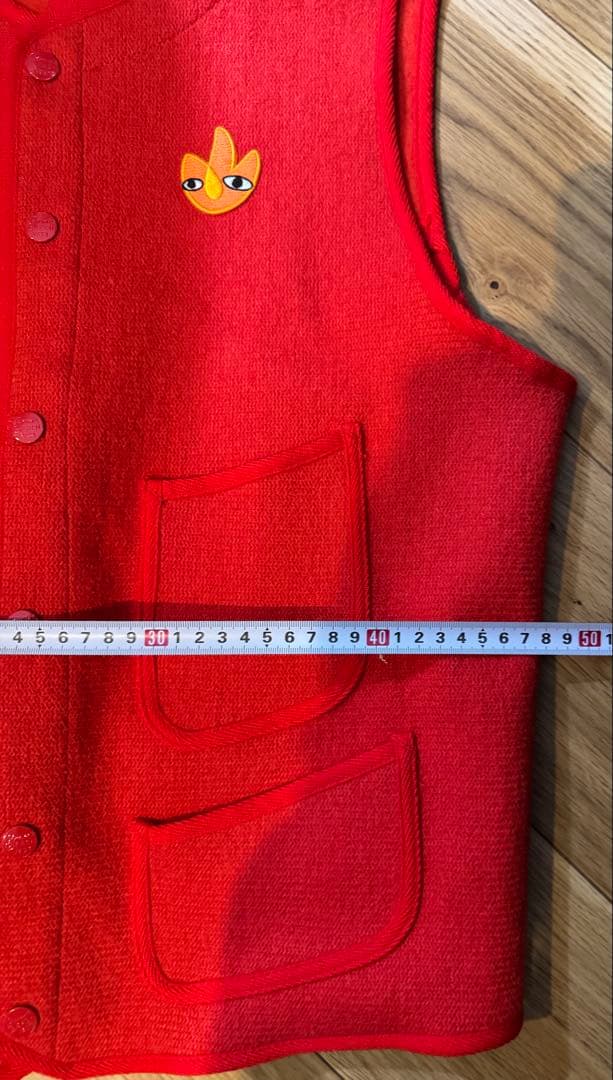 新品　YAMANE BROWN'S BEACH JACKET 赤ベスト