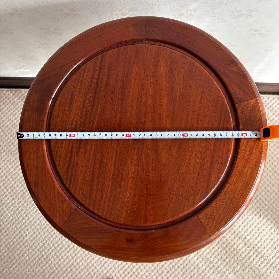 アンディーク花台、5脚、サイドテーブル、無垢材使用で組み付け