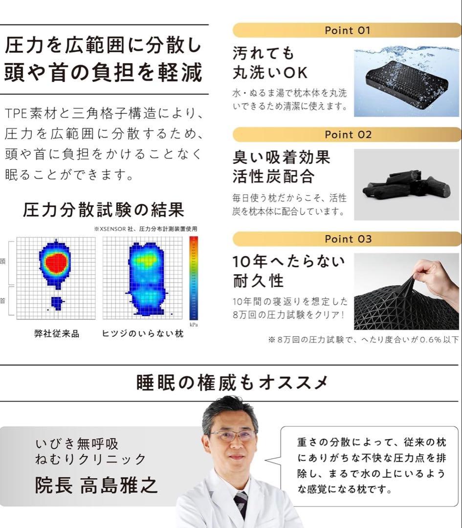 ヒツジのいらない枕　至極　スタンダードモデル