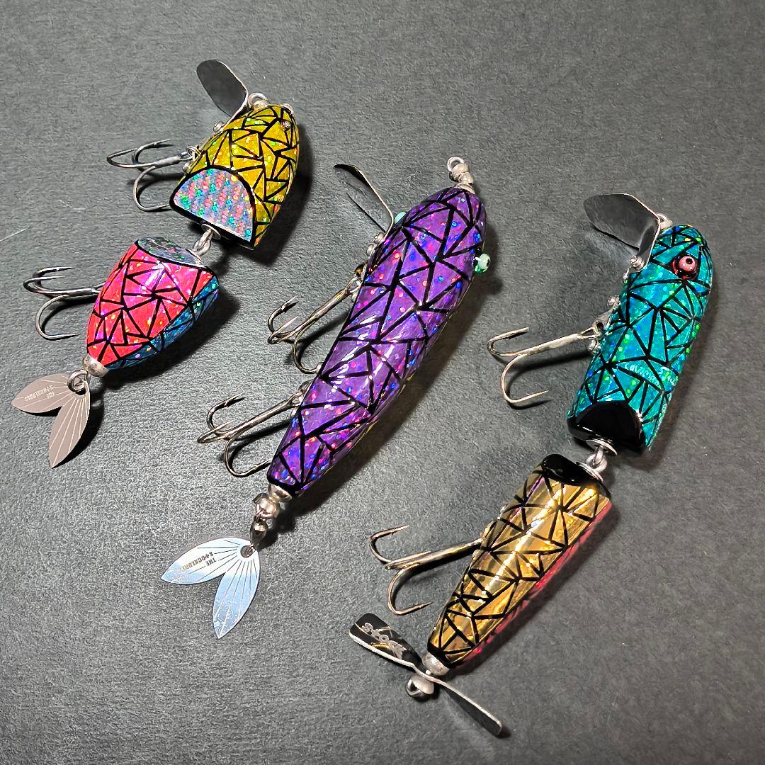 実績ルアーセット❗wood製 【ガシャーン3個】STOCKLURES