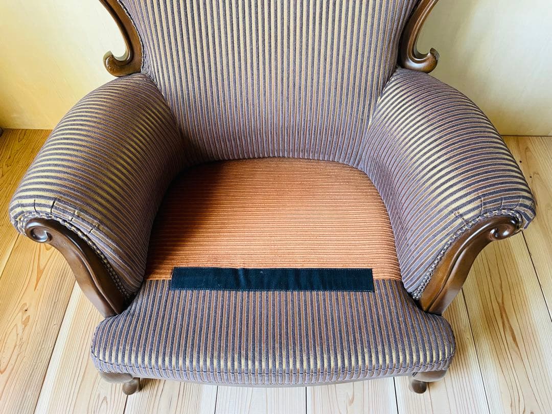 マルニ木工/マキシマム/アンドリュー/アームカバー付き/1人掛けソファ/猫脚②