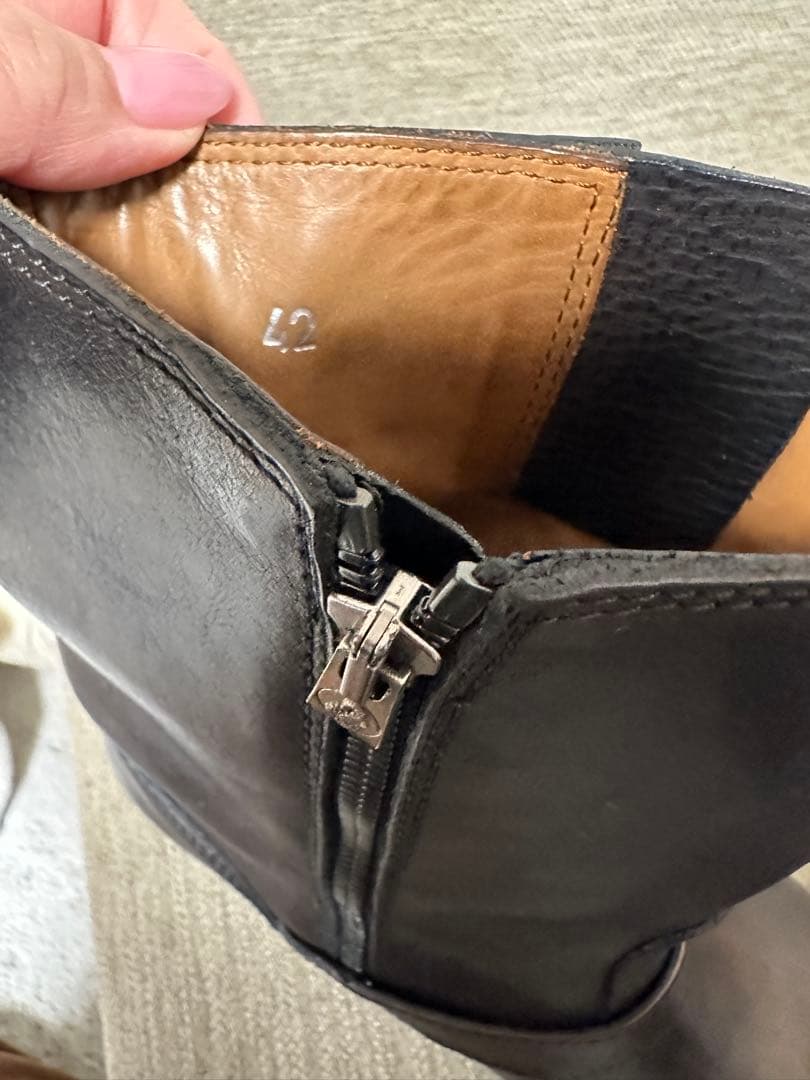 JIMMY CHOO ダークブラウン エンジニアブーツ