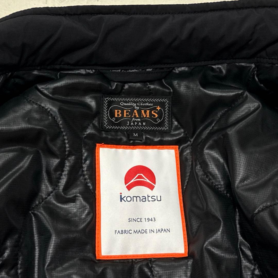 新品 BEAMS PLUS M-65 ダウンモッズコート 小松マテーレ ブラック
