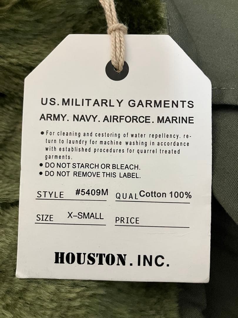 【新品未使用】HOUSTON M-51PARKA 5409M モッズコートXS