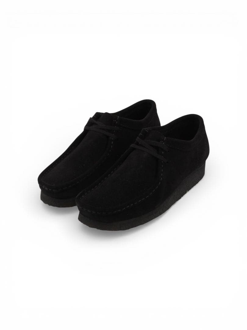 靴 CLARKS WALLABEE BLACK SUEDE