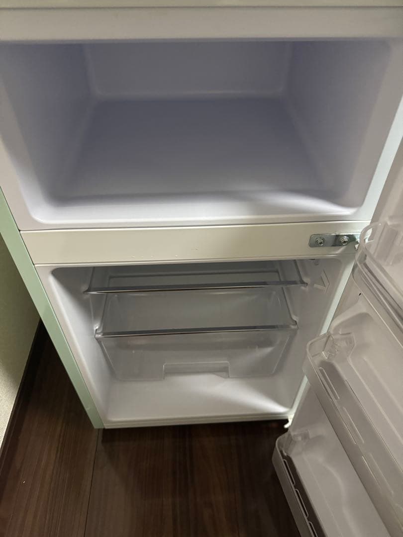 み*ん様 一人暮らし用アイリスプラザ 冷蔵庫 81Lライトグリーン