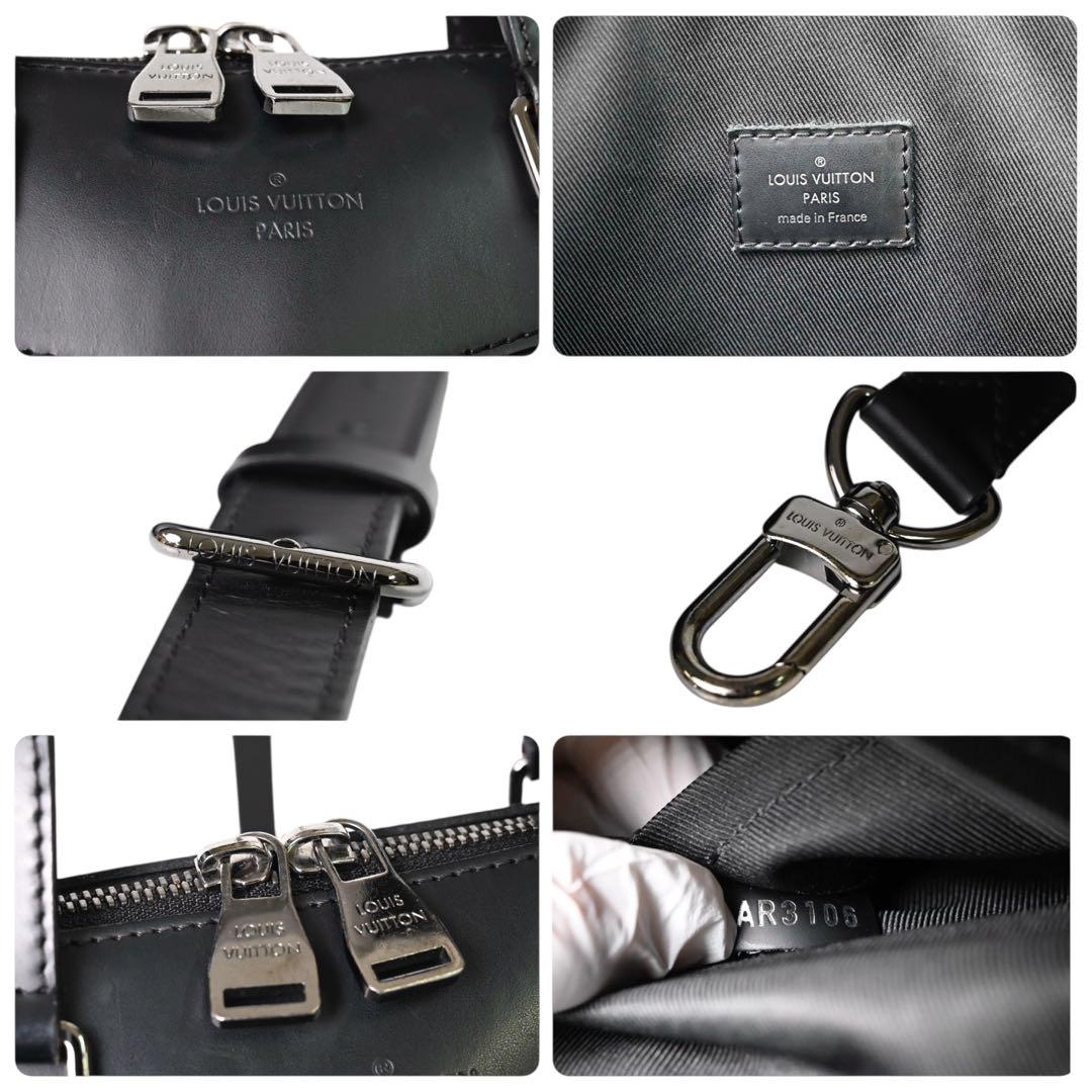 【美品】ルイヴィトン　ブリーフケース　エクスプローラ　モノグラム　ブラック　黒