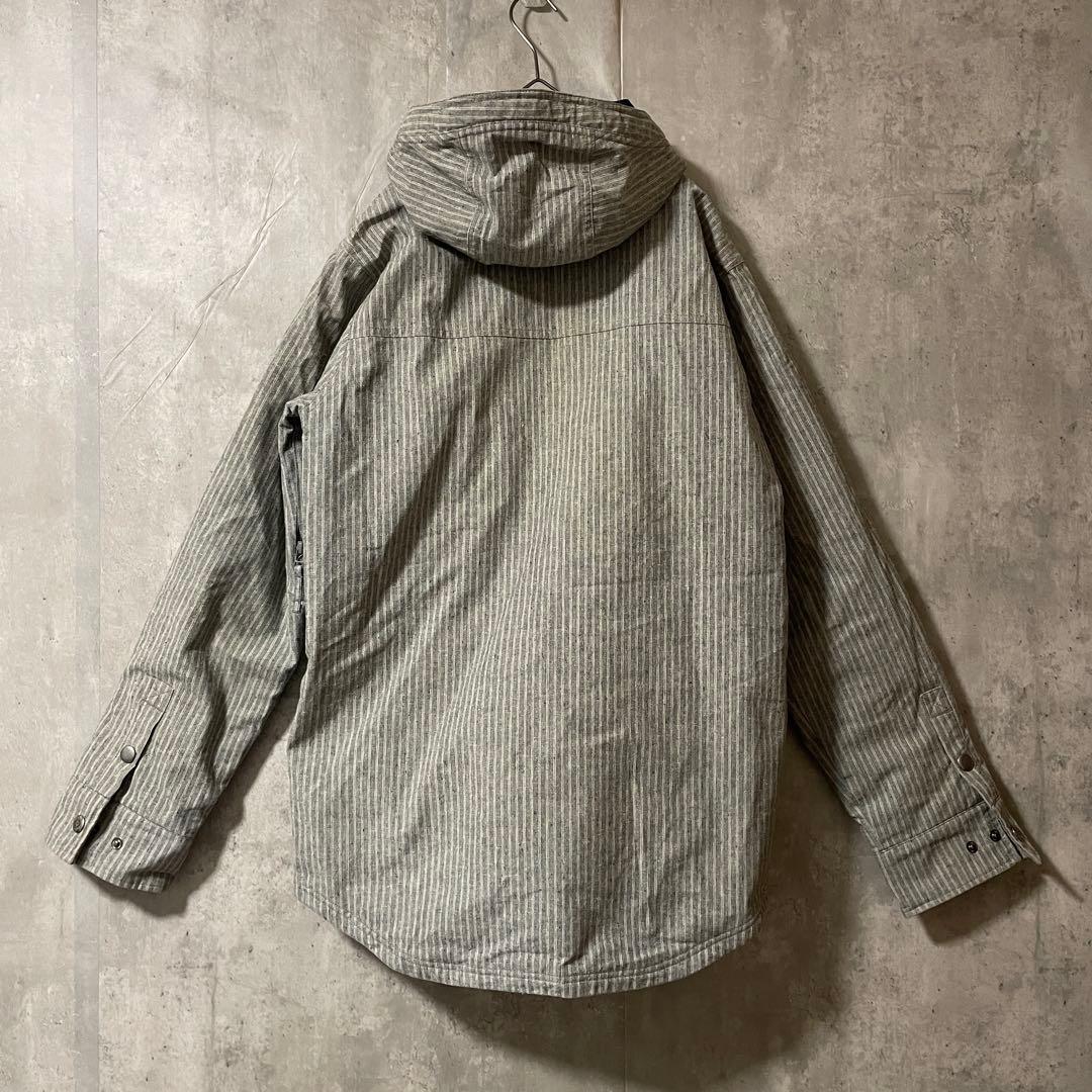 Burtonバートンスキーウェアスノーボードジャケットパーカーフード付灰色グレー