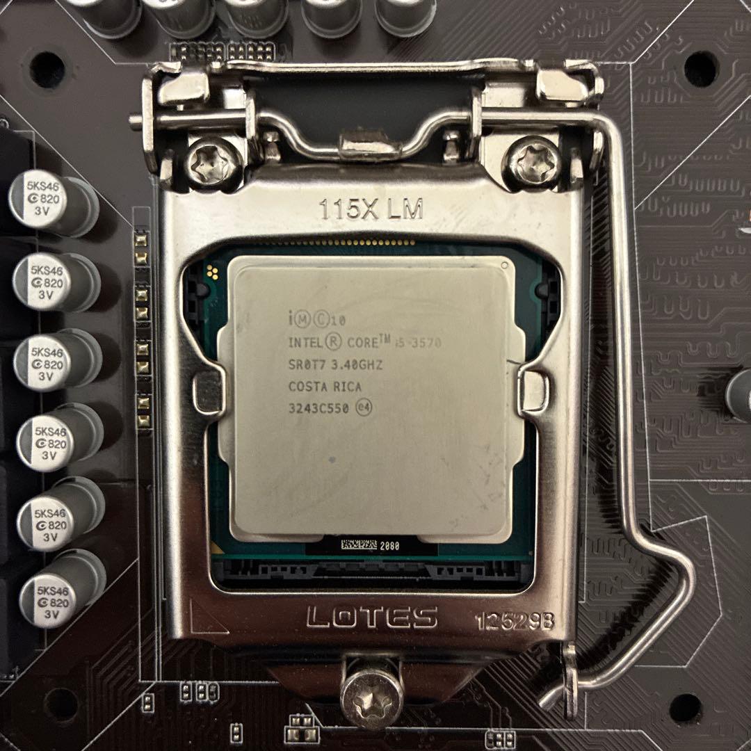 ジャンクP8H77-V Core i5-3570 RAM16gb gtx660