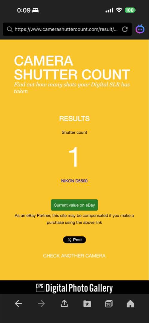 Nikon D5500 ダブルレンズキット 箱無し≪S数1回≫