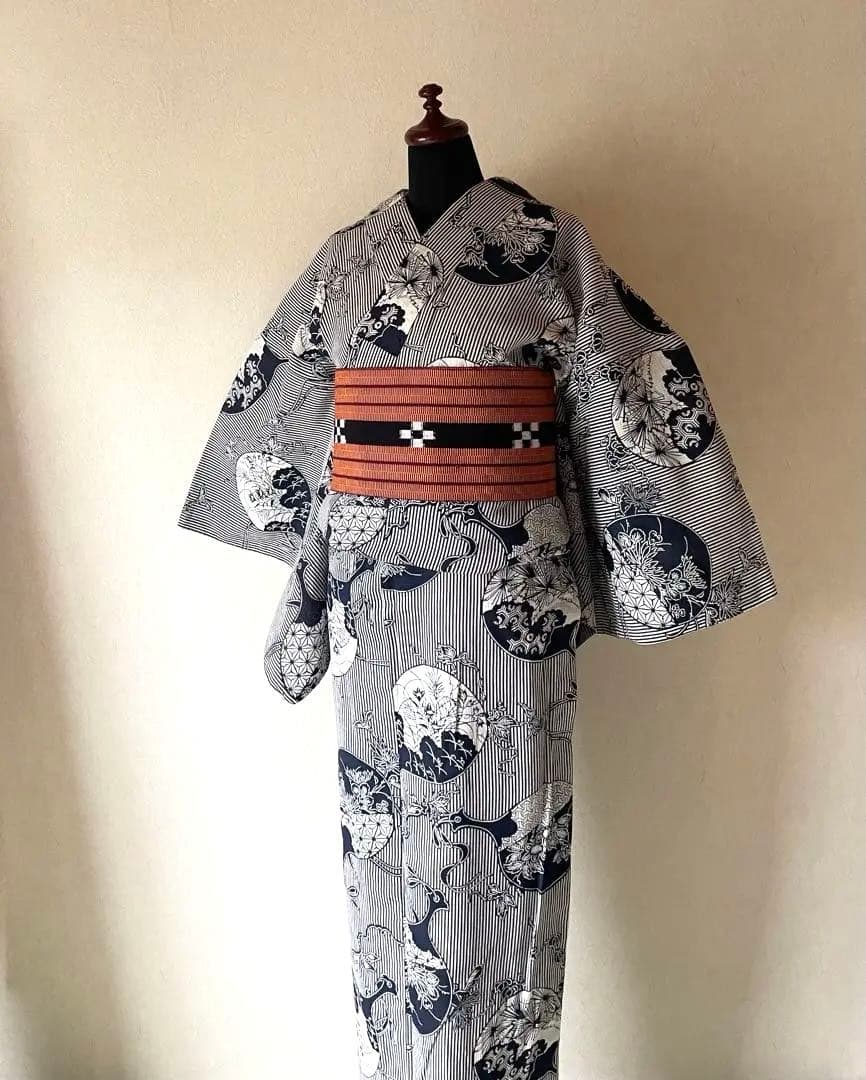 K*✧様 浴衣、ミンサー半幅帯　セット