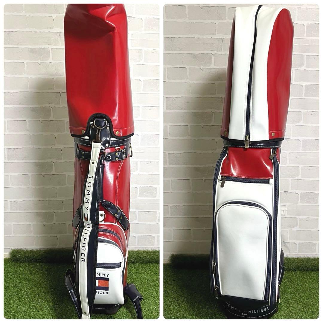 美品 入手困難 トミーヒルフィガー キャディバッグ 9.5型 男女兼用 オシャレ