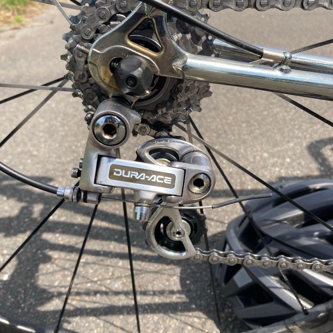 【さらに値下】クロモリ ビンテージ 55 シマノ10速Wレバー DURA-ACE