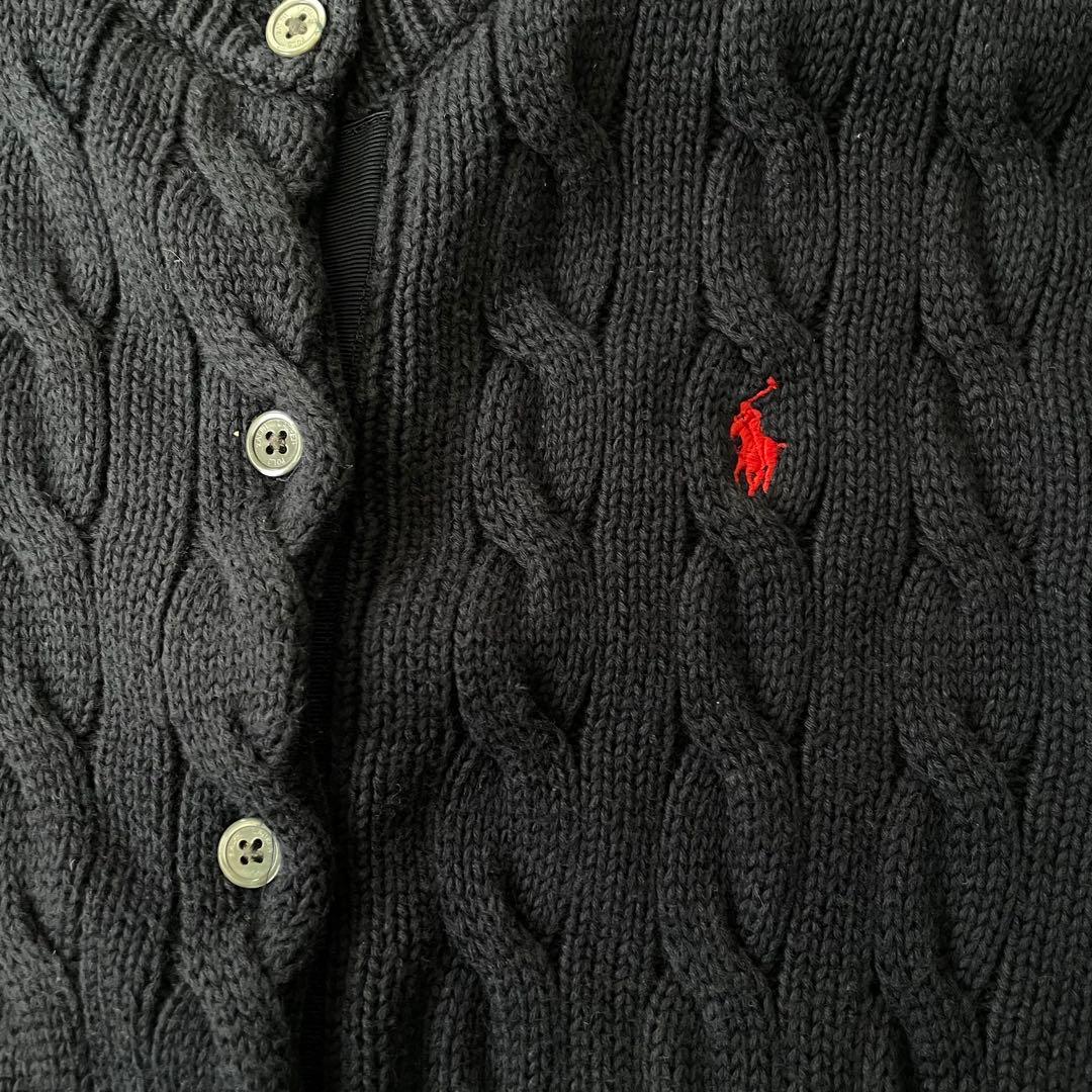 Polo by Ralph Lauren ケーブル カーディガン ネイビー M