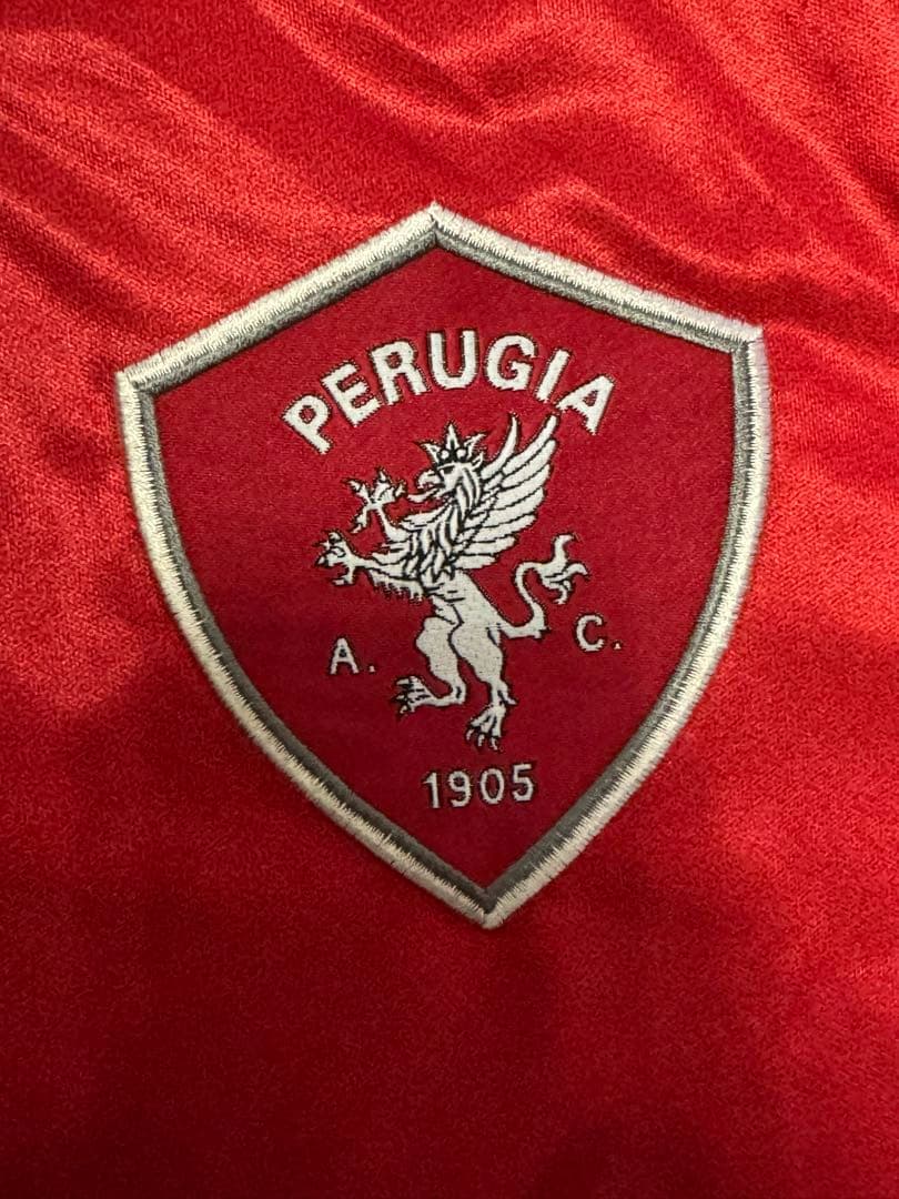 PERUGIA A.C. サッカーシャツ 赤/白