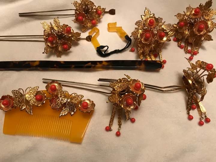 和装かんざし 花嫁 成人式 舞台