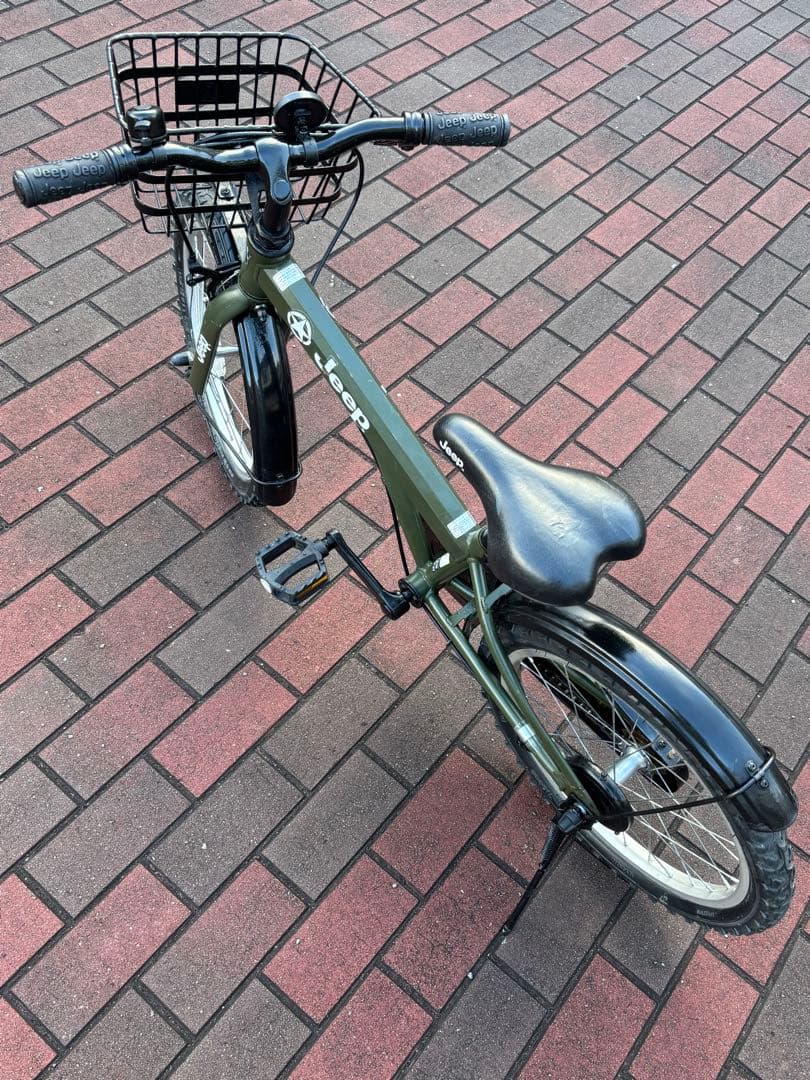 Jeepキッズ自転車(18㌅)お引き取り限定[配達可能]