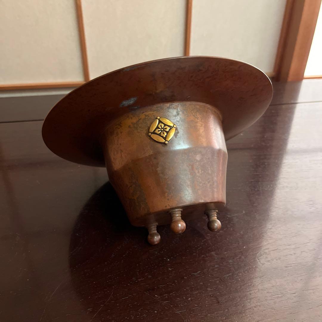 遠州流　七世好「萬物」花器　銅製