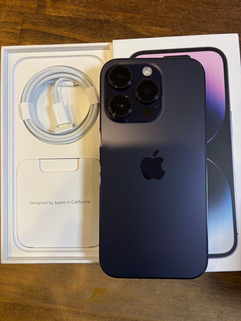 Apple iPhone 14 Pro ディープパープル 本体　昨日発送