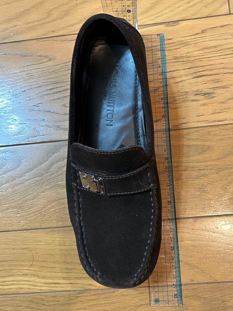 ルイ・ヴィトン　スエード モカシン シューズ　メンズ　２６．５cm相当