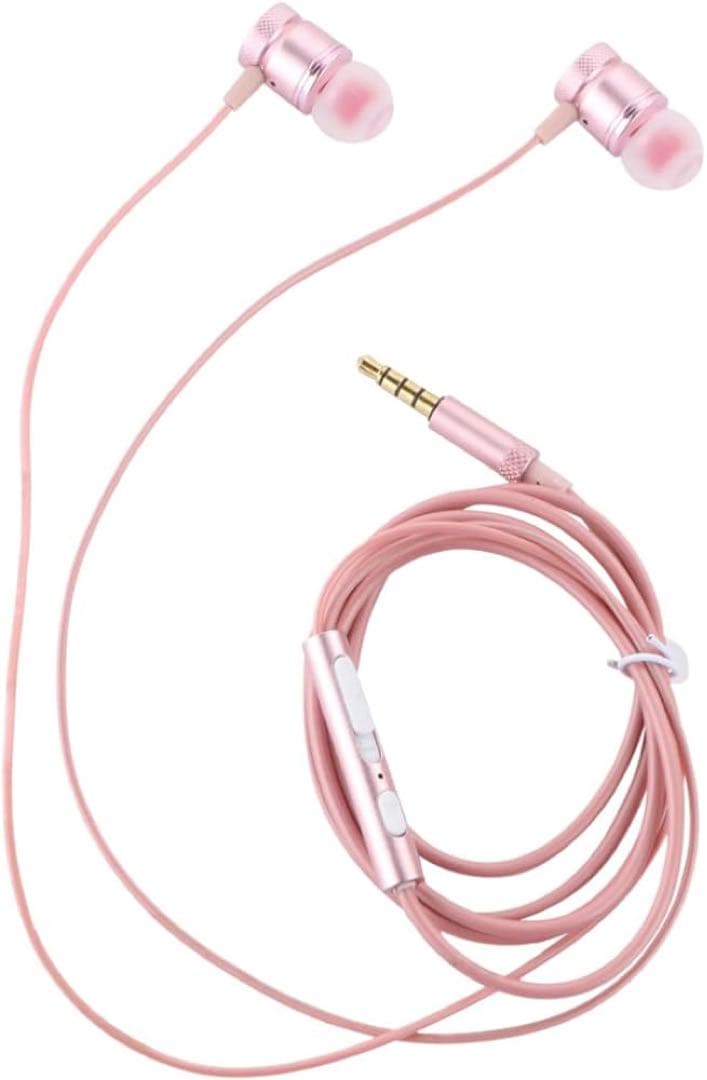 イヤホン ノイズキャンセリングイヤホン 有線 ピンク