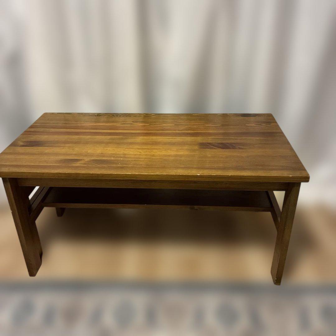 B-COMPANY木製センターテーブル 下棚付き ビーカンパニー