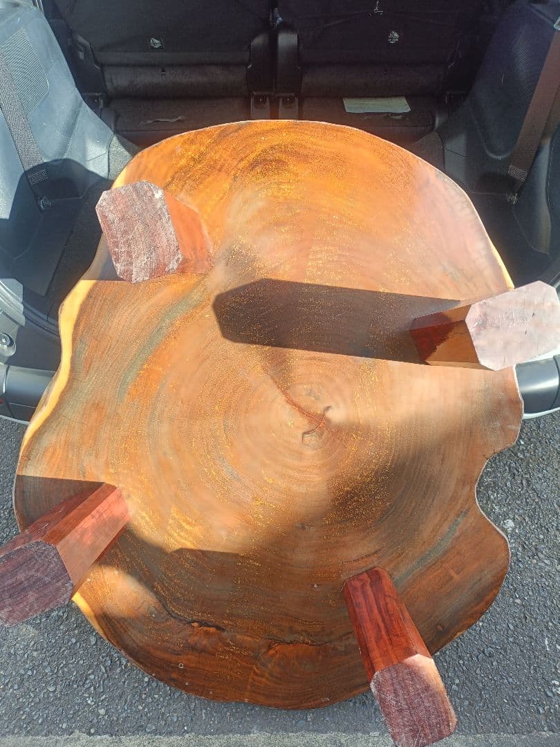 早い者勝ち　一枚板 ローテーブル　木製　高級　重厚