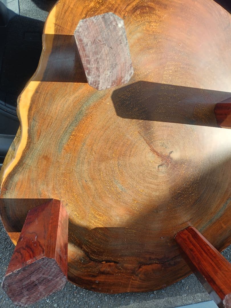 早い者勝ち　一枚板 ローテーブル　木製　高級　重厚