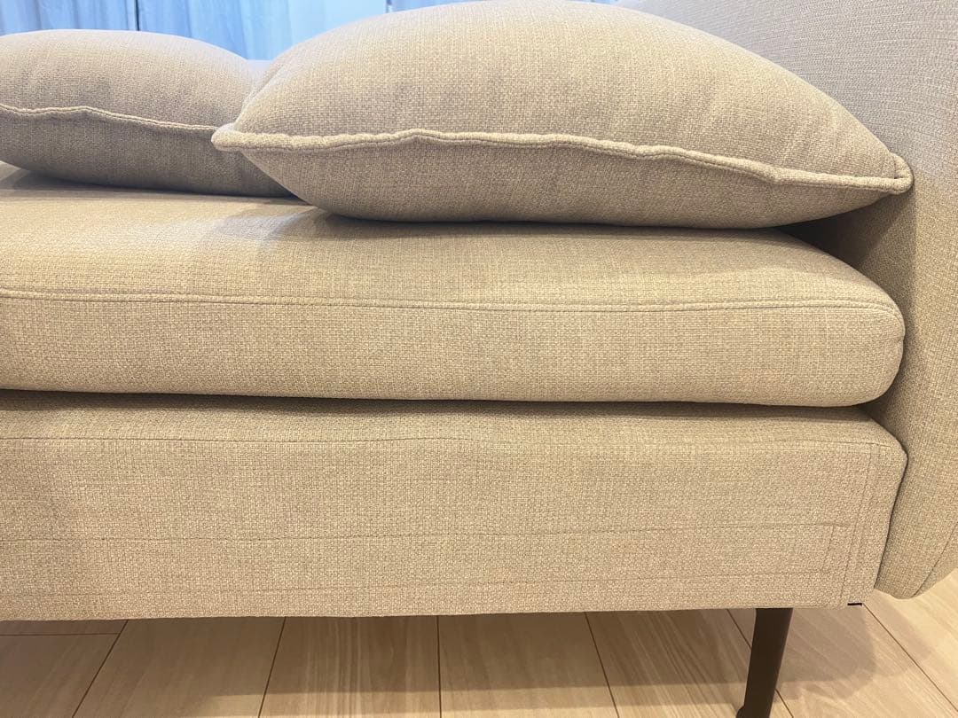 ニトリ　傷・汚れに強いファブリック 布張りソファ(MS01 NシールドAQ)