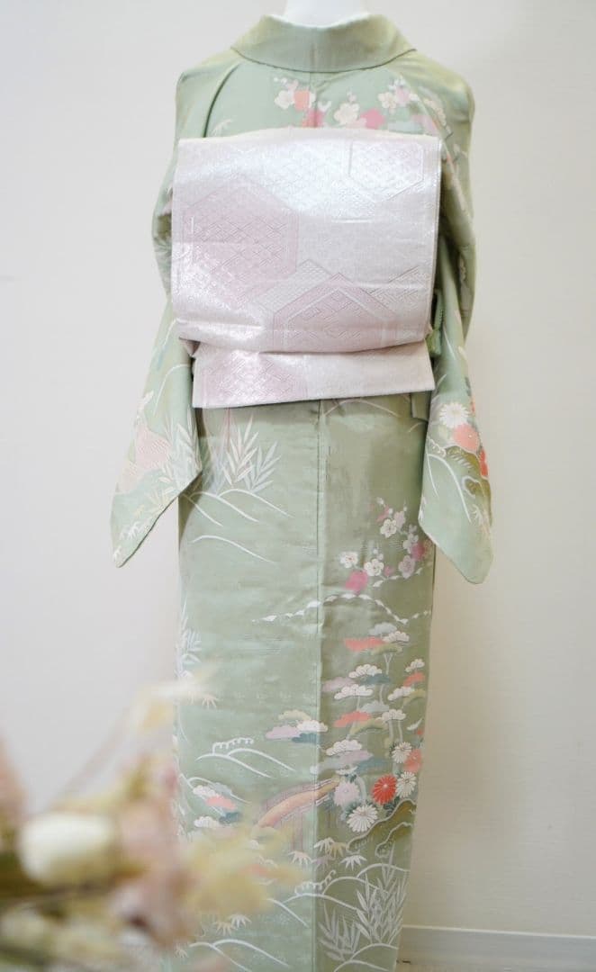 訪問着 4点フルセット 715D 正絹　入学式　結婚式　七五三　お宮参り