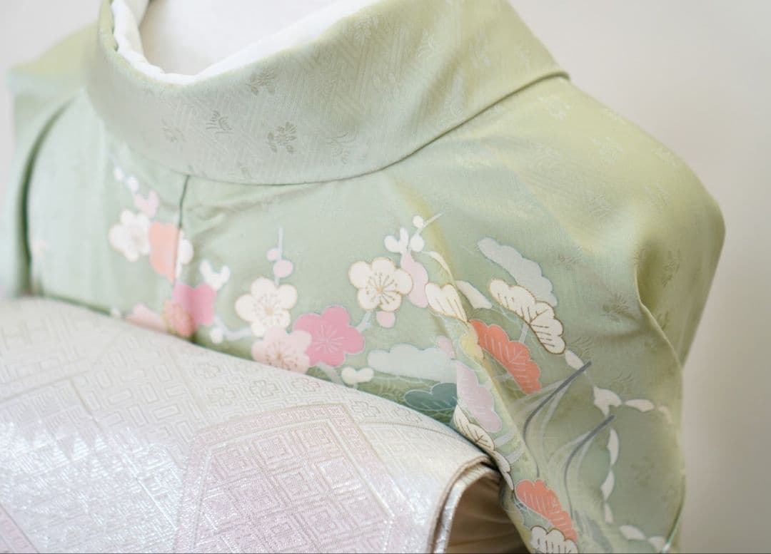 訪問着 4点フルセット 715D 正絹　入学式　結婚式　七五三　お宮参り