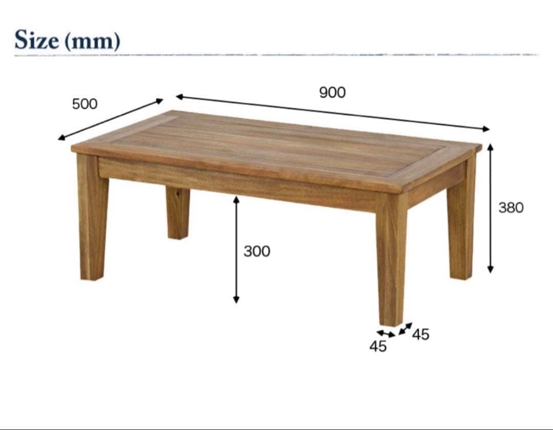 B-COMPANY ローテーブル 90cm 木製 北欧風