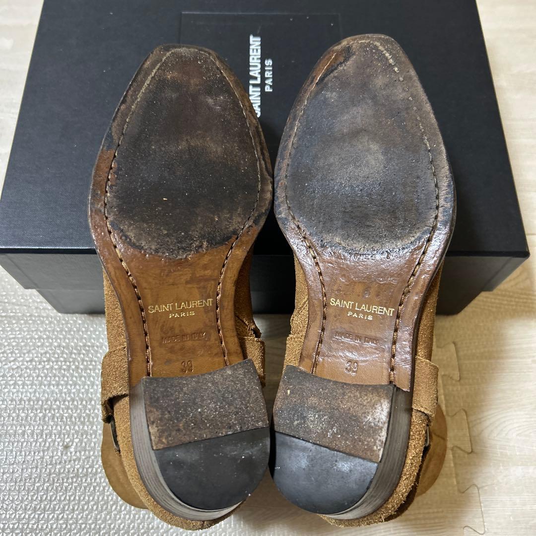 （エディ期ラストシーズン）サンローランパリ　リングブーツ　39 443190