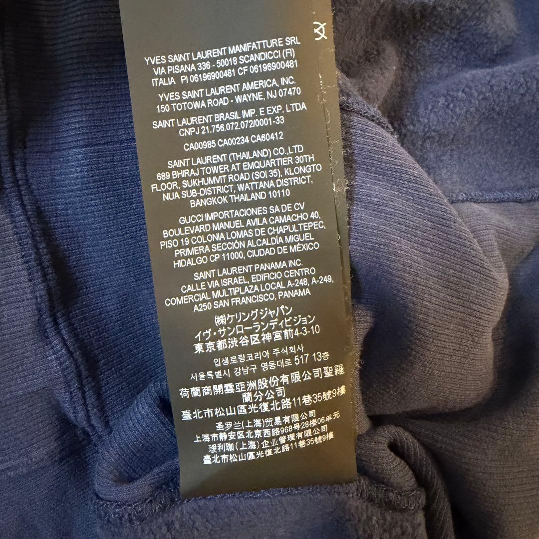 YSL ネイビー クルーネック トレーナー