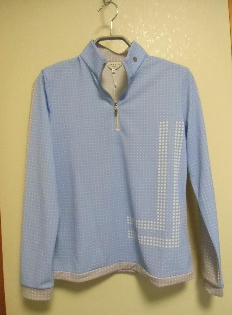 【新品、最終処分値】LANVIN SPORTレディースジップアップシャツ