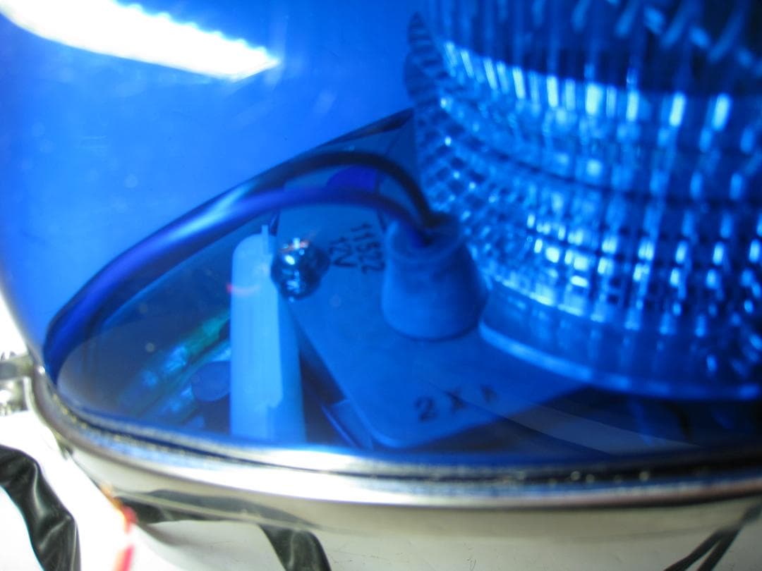 小糸製作所　パトライト フラッシュライト 青 12V 防眩 旧車 バイク