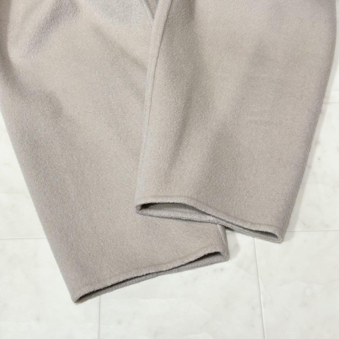 allureville ミドルコート ショールカラー ウール カシミヤ混