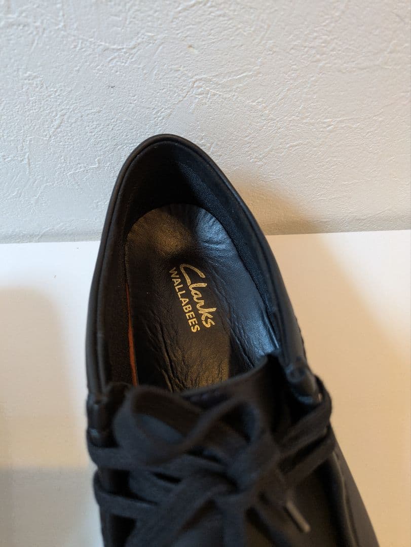 Clarks クラークス ワラビーエヴォウォータープルーフ ブラックレザー