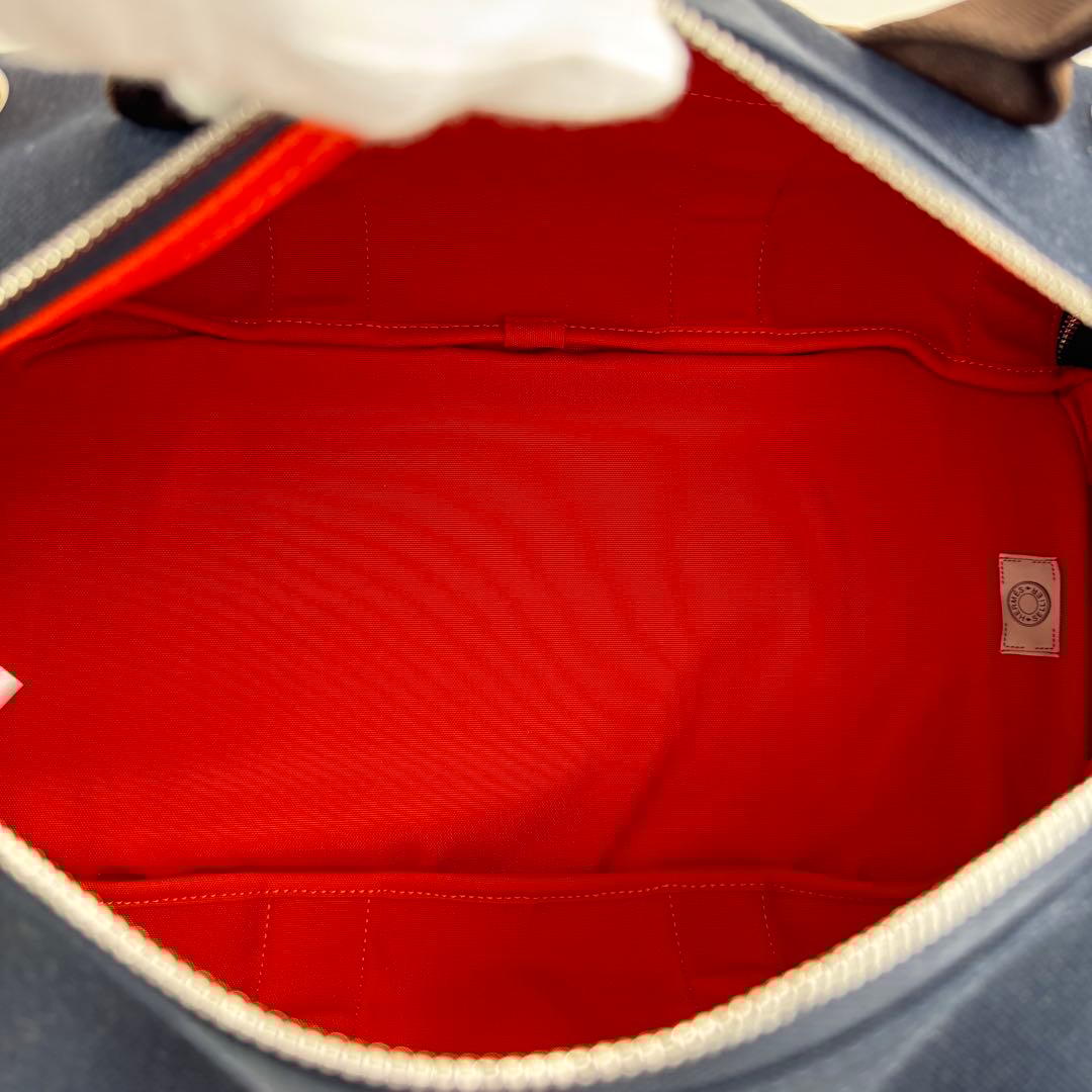 新品未使用　HERMES エルメス　犬用キャリーバッグ　ネイビー　ブラウン