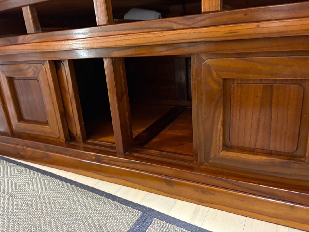 値下げ❗️取りに来て頂ける方限定‼️囲炉裏式　木製アンティーク　ダイニングテーブル