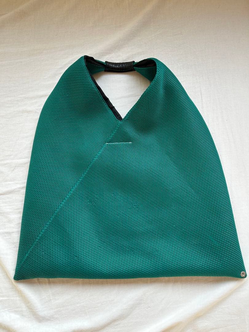 MM6 Maison Margielaメッシュジャパニーズトートバッグ グリーン