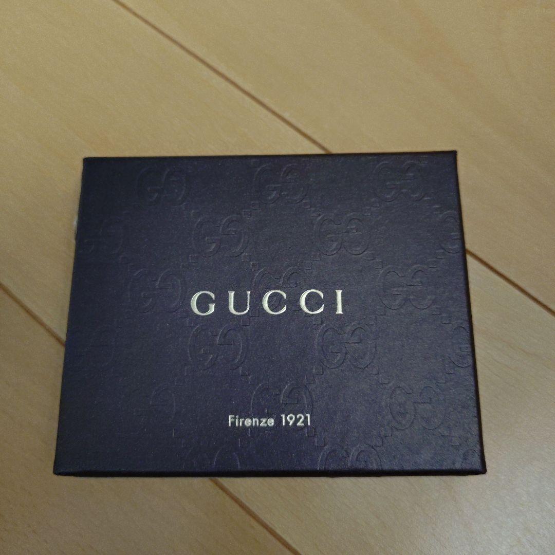 GUCCIグッチ ハート ターコイズブルーGGレザー ストラップ チャーム 箱付